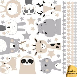 VINILO ANIMALITOS ESCANDINAVOS 